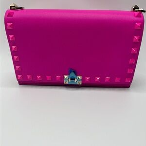 Hot pink Valentino cross body purse
